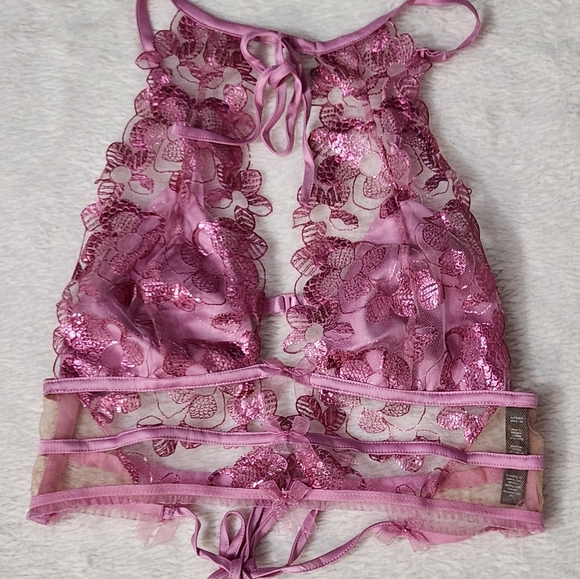 New!For Love and Lemons Grace Halter Bralette - Picture 7 of 10